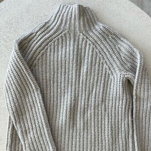 Theory Cream Knit Sweater